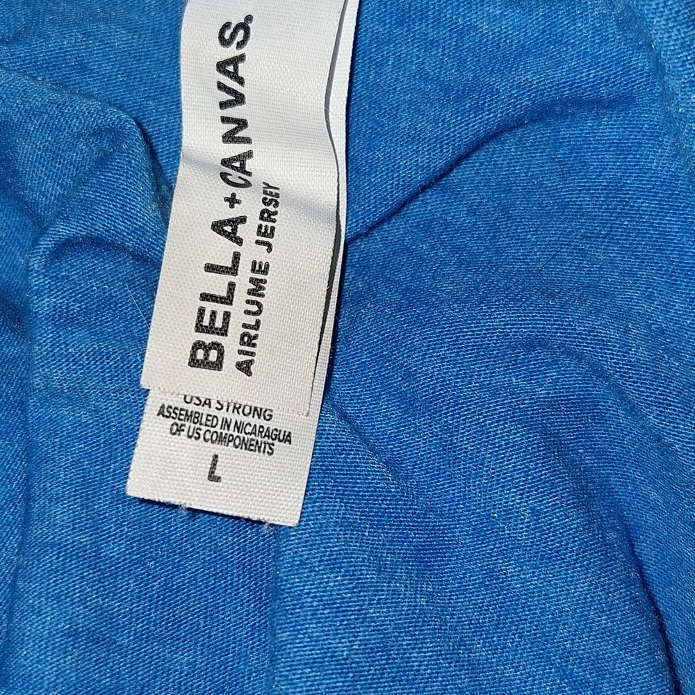 Bella Canvas Blue Jersey Tee - Picture 5 of 5